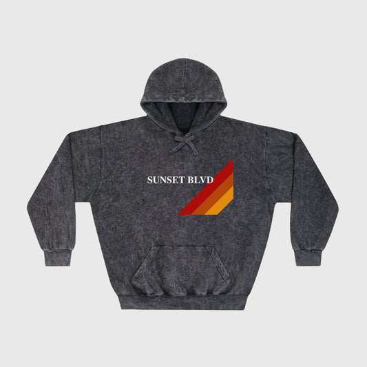 Sunset Blvd. Unisex Mineral Wash Hoodie