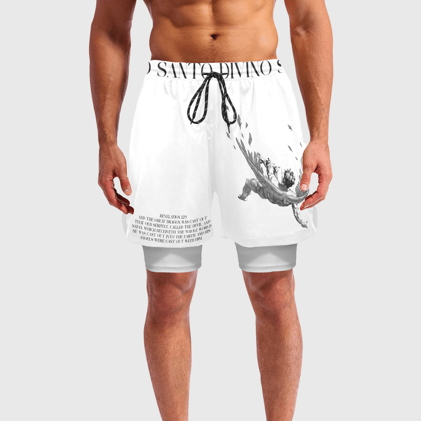 SANTO DIVINO Fallen Angel Compression Shorts