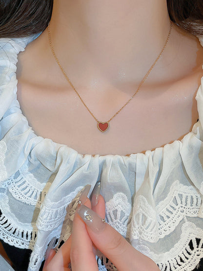 Double-Sided Heart Necklace